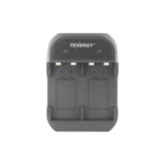 Cargador R?pido 2 Bah?as / Bater?as Ni-MH 9V / Cable USB Incluido / Adaptador de Corriente NO Incluido / Color Negro