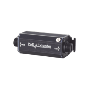Extensor PoE / 100 Metros / Intemperie (IP66) / 60 Watts / 1 Puerto de Entrada / 1 Puerto de Salida PoE / No requiere alimentación.