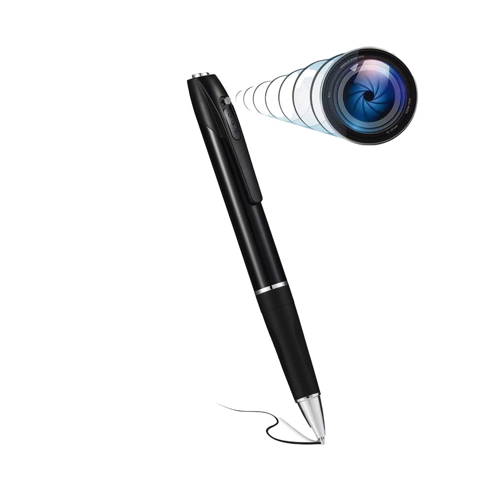 Camara Oculta en Bolígrafo (Spyce Camera) /  Full HD / Grabación de Video y Audio / Captura de Fotos / Soporta Memoria Micro-SD de hasta 64G / Tiempo de Carga Aprox. 1 hora / Tiempo de Trabajo 120 min. / Incluye Cable de Carga.