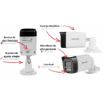 [Audio Bidireccional + Dual Light + ColorVu] Bala TURBOHD 3K  (5 Megapixel) / Lente 2.8 mm Angulo de vision 112° / 30 mts IR EXIR + 20 mts Luz Blanca / Micrófono y Bocina Integrado / Exterior IP67 / Metal / dWDR - Image 4