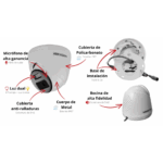 [Audio Bidireccional + Dual Light + ColorVu] Turret TURBOHD 3K (5 Megapixel) / Lente 2.8 mm / 40 mts IR EXIR + 40 mts Luz Blanca / Micrófono y Bocina Integrado / Exterior IP67 / dWDR - Image 5