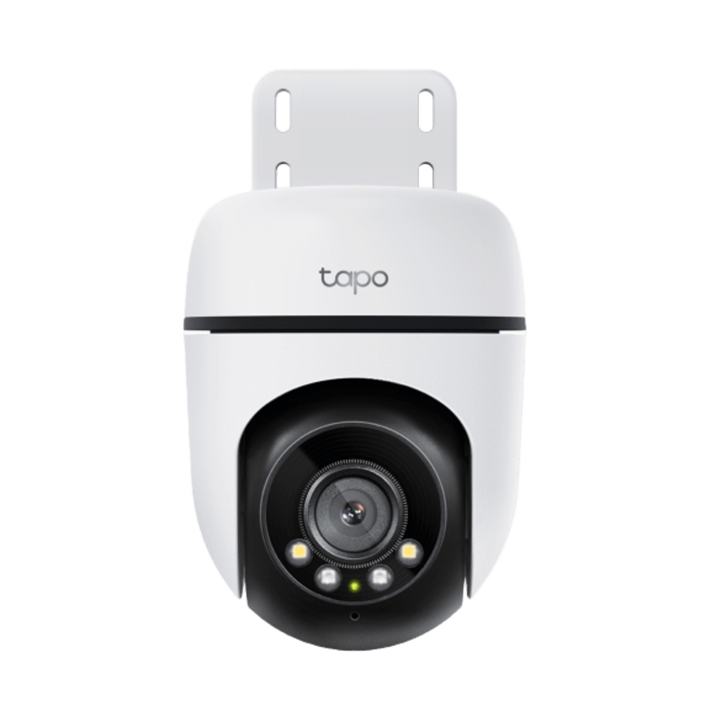 Camara de Seguridad PTZ Exterior Wi-Fi / 2K 3 Megapixel (2304×1296) / 360° Panorámica Horizontal + 130° Vertical / Seguimiento Inteligente de Movimiento / Visión Nocturna a Color / IP65 / Compatible Alexa y Google Home