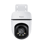 Camara de Seguridad PTZ Exterior Wi-Fi / 2K 3 Megapixel (2304×1296) / 360° Panorámica Horizontal + 130° Vertical / Seguimiento Inteligente de Movimiento / Visión Nocturna a Color / IP65 / Compatible Alexa y Google Home