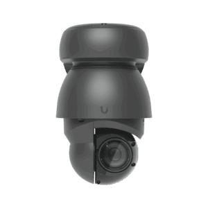 Cámara UniFi Protect PTZ AI Industrial Color Negro, 4K (8MPX), Zoom Óptico 22x, Visión Nocturna IR 100 m, Reconocimiento Facial y Placas, Protección IP66, Movimiento 360°, PoE++