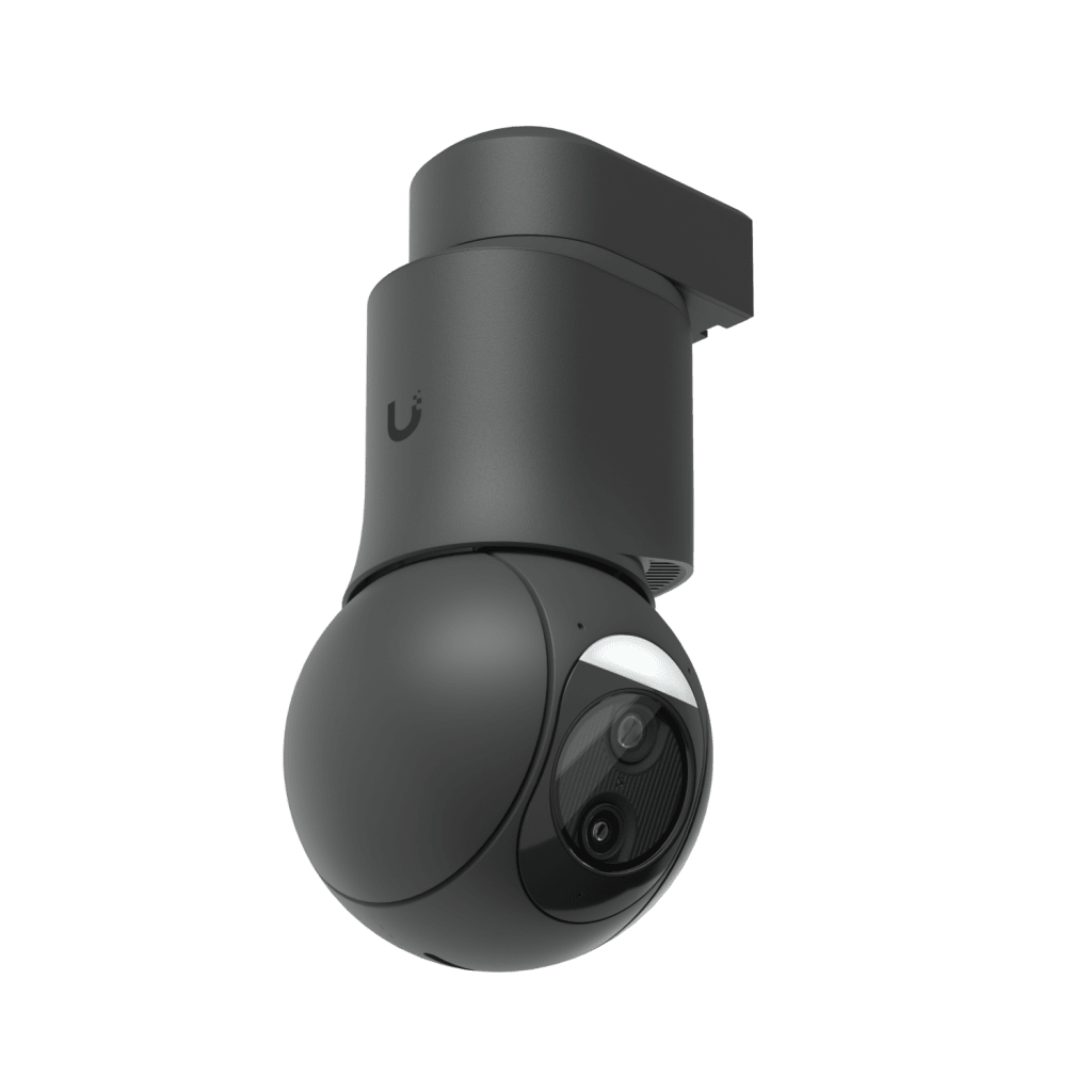 Cámara UniFi Protect G6 PTZ Color Negro, Doble Lente 4K, Zoom Híbrido 10x, Motor AI Multi-TOPS, Visión Nocturna IR 30m, Audio Bidireccional, Protección IP66, Resistencia al Vandalismo IK04
