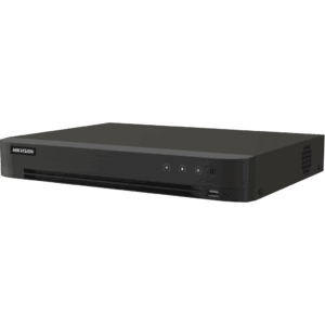 DVR 16 Canales TURBOHD + 16 Canales IP / 8 Megapixel (4K) / Audio Bidireccional / ACUSENSE / Audio Bidireccional / 1 Bahía de Disco Duro / Salida de Video en Full HD / H.265+
