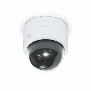 Cámara IP UniFi G5 Domo Ultra, de bajo perfil para interior, 2K (4MPX), ángulo amplio 102.4°, visión nocturna IR hasta 20 mts, detección de eventos, para pared o techo