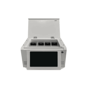 Estación de Descarga para Cámaras Corporales | 8 Canales de Conexión | Descarga Simultanea | Pantalla Táctil | Almacenamiento Hasta 12TB | Carga y Copia de Seguridad Automática | Compatible con Body Cam XMR-R3.