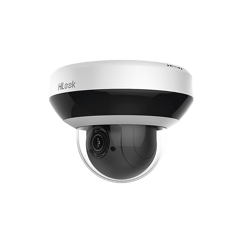 Mini PTZ IP 4 Megapixel / 4X Zoom / Audio Bidireccional / H.265+ / 20 mts IR EXIR / WDR 120 dB / PoE / IK10 / IP66 / Ultra Baja Iluminación / Micrófono Integrado / Micro SD