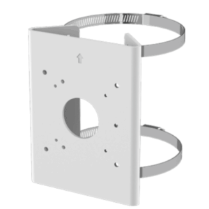Soporte para Poste Serie 35 / Material Aluminio + Acero Inoxidable / Capacidad de Carga Máxima 4 kg / Compatible con Accesorios Honeywell / Para Cámaras de Seguridad Exteriores
