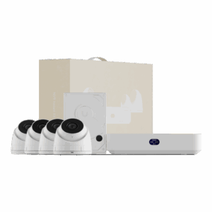 UniFi Protect UNVR Instant Kit – Solución Todo en Uno con NVR Instant, 4 Cámaras G5 Turret Ultra y Disco Duro de 1 TB para una Configuración Rápida y Sencilla