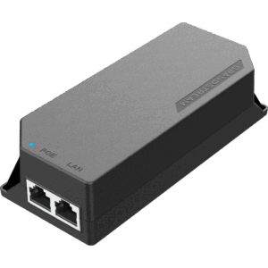 PoE Injector Grandstream 30W MultiGigabit / Compatible con IEEE 802.3af/at / 1x 2.5Gbps RJ45 LAN IN / 1x 2.5Gbps RJ45 LAN OUT con PoE 30W / 100~240VAC / 54VDC / Plug-and-Play / FCC, CE, RCM, IC