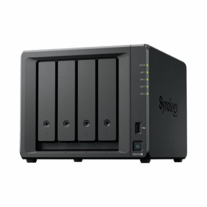 NAS DiskStation DS425+ | 4 Bahías | Intel Celeron J4125 2.7 GHz | 2 GB DDR4 / 2.5GbE + 1GbE | 2 Puertos USB 3.2 Gen 1 | 2 Ranuras M.2 NVMe | Hasta 80 TB | Synology DSM.