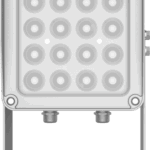 Lampara IR de Luz Continua / 16 Lámparas LED / Distancia Efectiva 16 a 25 metros / Cobertura 40° / Exterior IP66
