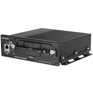 NVR Movil de 8 Canales / 5 Megapixel / 4 Puertos PoE + 4 Vía Switch / 2 Bahías de HDD / Incluye Modulo GPS / Conector M12