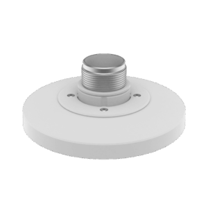 Adaptador tipo Plato necesario para montar en Pared o Techo Cámaras Hanwha serie X y P.