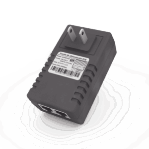 Adaptador de pared / Inyector PoE / 48 Vcc / 0.5 A / Controlado por chip IC / Protección contra OV, OC, SC, UV/  Fácil de instalar