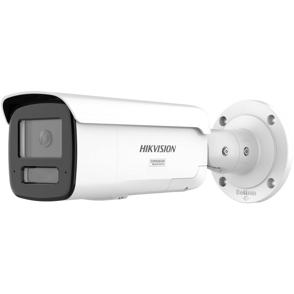 [Dual Light + ColorVu 3.0 + HikAI] Bala IP 4 Megapixel / Lente 4 mm / 60 mts IR + Luz Blanca / Exterior IP67 / Estrobo Azul y Rojo / WDR 130 dB / ACUSENSE 3.0 / Metal / NEMA 4X / ACUSEEK
