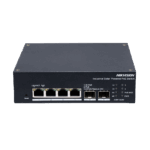 Switch Industrial con UPS / Administrable Gigabit / 3 Puertos Gigabit PoE+ (30 W) + 1 Puertos Gigabit PoE++ (90 W) / 2 Puertos SFP / 120 W Total / 48 a 57 VCD / Ideal para Proyectos / 300 Metros de Distancia