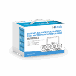 (MICRÓFONO Integrado) Kit TurboHD 1080p Lite / DVR 4 canales / Audio por Coaxitron / 4 Cámaras Bala de Policarbonato con Micrófono Integrado
