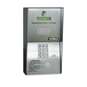 Audioportero Telefónico DKS Para 600 números Telefónicos / Control Para 2 Puertas / Gabinete Para Sobreponer/ Marcación a 16 Digitos / Linea Análoga o Digital