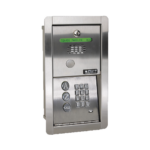Audioportero Telefónico DKS Con Directorio / 100 Números Telefónicos / Control Para 2 Puertas / Gabinete Para Empotrar / Marcación a 16 Digitos / Linea análoga o digital