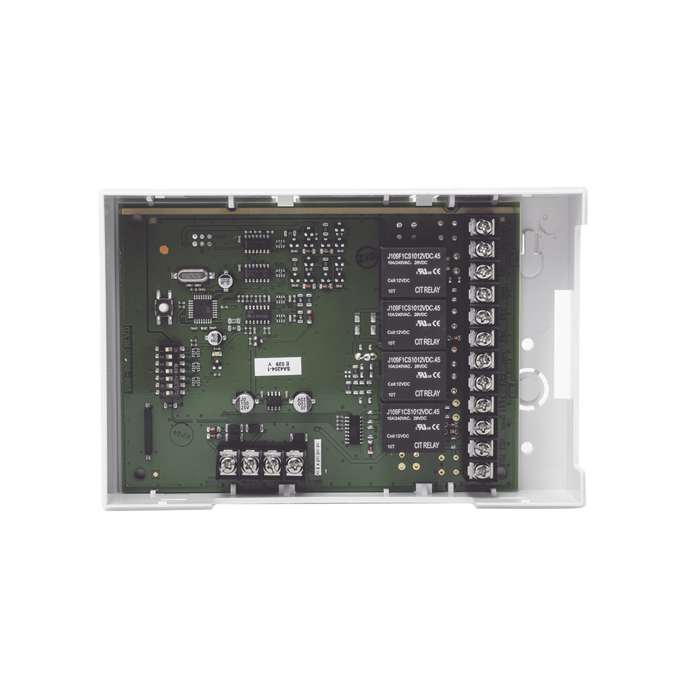 Modulo de 4 relevadores para funciones de automatización/etapas de potencia/sirenas adicionales