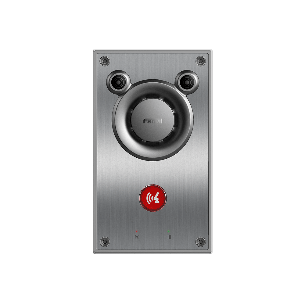 Intercomunicador IP de Emergencia / Altavoz 10W / 2 Líneas SIP / IP66 e IK10 Anti-vandálico / PoE 802.3af / Doble Micrófono con Reducción de Ruido / -40°C a 70°C