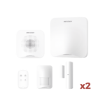 (AX HOME) KIT de Alarma AX HOME / Incluye: 1 Hub con batería de respaldo / 1 Llavero / 1 PIR / 2 Contactos Magnéticos / 1 Sirena / Wi-Fi / 3G/4G / Compatible con Hik-Connect P2P y Hik-Partner PRO