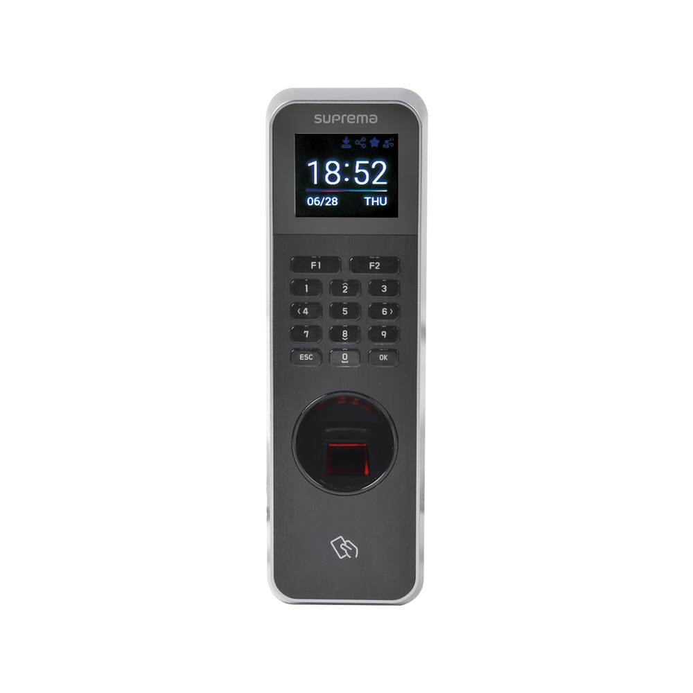 Lector de Huella IP67 Con Teclado y Lector de Tarjetas RFIDNFC y  (125kHz EM, HID Prox &13.56Mhz MIFARE, MIFARE Plus, DESFire/EV1, FeliCa, iCLASS SE/SR),NFC y BLUETOOTH, Uso para Control de Acceso y Asistencia