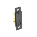 Tomacorriente, receptaculo convencional 120V, 15A, color negro. - Image 5