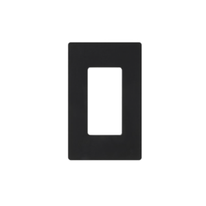 Tapa Color Negro para interruptor o dimmer Lutron, 1 gang, limpio y moderno