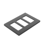 Tapa Color Blanco Negro para interruptor o dimmer Lutron, 3 gang, limpio y moderno - Image 5