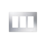 Tapa Color Metalico para interruptor o dimmer Lutron, 3 gang, limpio y moderno