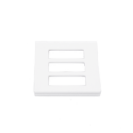 Tapa Color Blanco para interruptor o dimmer Lutron, 3 gang, limpio y moderno - Image 4