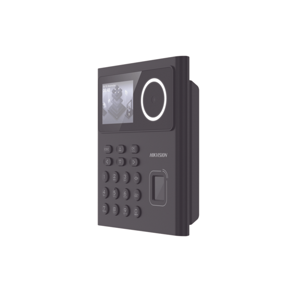 Terminal Min Moe WiFi con Batería de Respaldo / Administrable por Smartphone o Nube /  Acceso y Asistencia /  Huella, Facial y Tarjetas MIFARE /  500 rostros y 1,000 Huellas y Tarjetas / Detección de Cubrebocas / HikConnect / HIK-IA