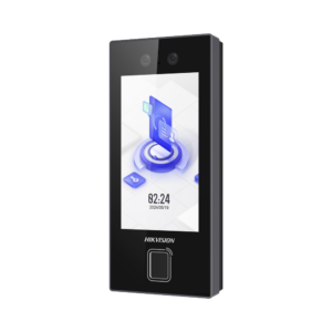 Terminal Facial Min Moe con LECTOR DE HUELLAS y Tarjetas PROX EM / 3000 Rostros / 3000 Huellas / Pantalla 4.5" / Administrable en la Nube con HikConnect Teams  / Exterior IP65  / PoE / WiFi / HIK-IA / SIP Estandar