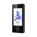 Terminal Facial Min Moe con LECTOR DE HUELLAS y Tarjetas MIFARE / 3000 Rostros / 3000 Huellas / Pantalla 4.5" / Administrable en la Nube con Hik-Connect Teams  / Exterior IP65  / PoE / WiFi / HIK-IA / SIP Estandar