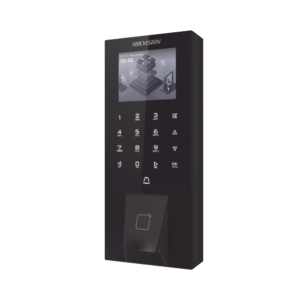 Biometrico IP65 WiFi PoE para Acceso y Asistencia / 5,000 Huellas y Tarjetas / Administración en la Nube con HikConnect Teams / Salida 12 Vcd para Chapa