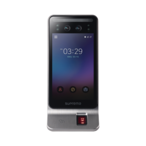 Lector Multi-tecnologia con detector de cubrebocas- Reconocimiento Facial, Huella, Tarjeta Móvil y lector de RFID(125kHz EM & 13.56 Mhz MIFARE) Compatible con BioStar2, Uso para Control de Acceso y Asistencia