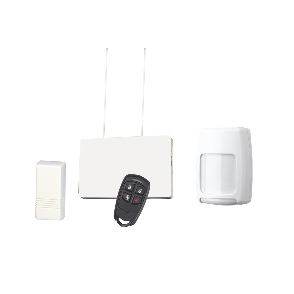 Kit de Receptor y Sensores Inalámbricos Para Panel Vista. Magnéticos y de Movimiento mas Control Remoto