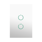 (ZWAVE) Interruptor On/Off panel táctil touch inalámbrico Zwave Plus 2 botones. No requiere cable neutro, Compatible con Hubitat HC8, Álula  M2M, otros