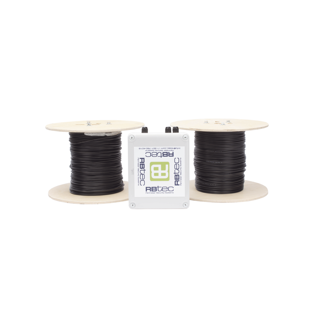 MICALERT Cable Sensor para Paredes, Rejas Rigidas o barandales / 2 zonas de 305 metros / 610 Metros de Protección Total/Tarjeta LPU400/Calibración via software