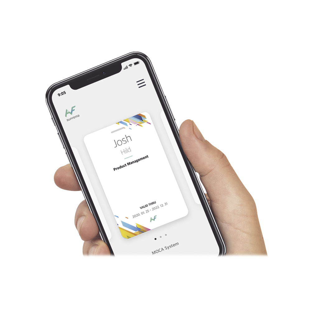 Tarjeta Virtual de Mantenimiento compatible con lectores Bluetooth de Suprema