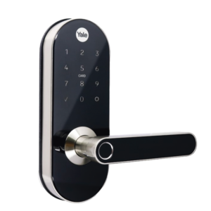 Cerradura Digital  YMC420 / con Teclado Táctil / lector de Tarjetas / Huellas /  Incluye HUB / compatible con YALE CONNECT