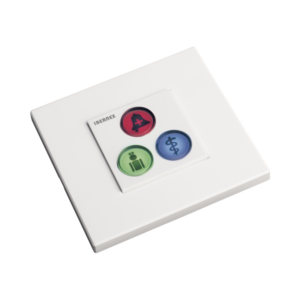 Modulo de 3 Botones iluminados para habitación de Hospital / Alarma / Cancelar y Código Azul / BUS RS485 / Compatible con NX0019/B, NX1021 Y NX0015