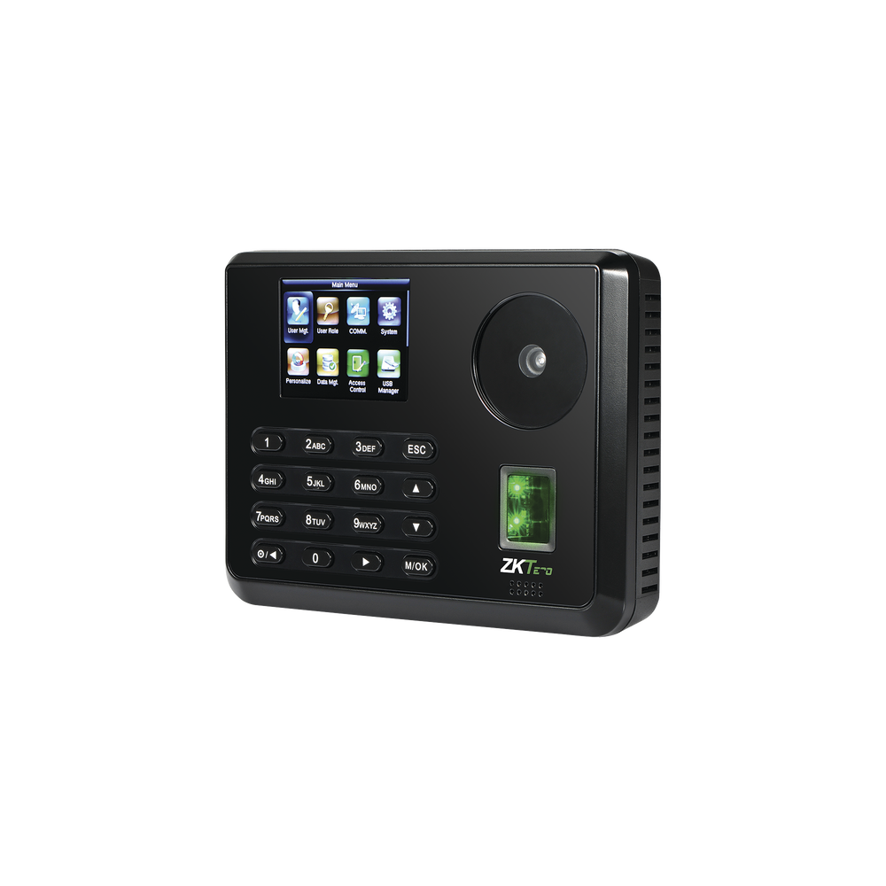 Terminal Biométrica de Palma y Huella / 600 Palmas 3,000 Huellas / Pantalla 2.8" / TCP/IP USB / 100,000 Eventos