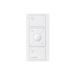 Control remoto PICO 3 botones encender/apagar, subir/bajar intensidad, color blanco, complemente con un atenuador Caseta, RA2, RadioRa2.