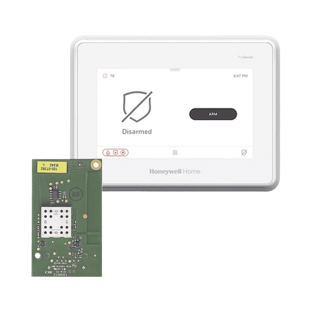 Sistema de Alarma con Pantalla Touch de 7" Compatible con sensores Inalambricos DSC, Bosh, 2GIG,ITI y Serie 5800 agregando el modulo PROTAKEOVER