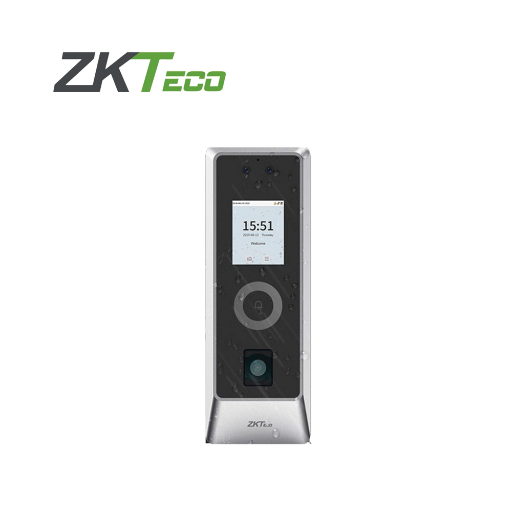 Lector Autónomo Facial y QR / 30,000 Rostros / IP66 IK07 / TCP/IP Wiegand RS485 / Exterior / ZKBio CVSecurity